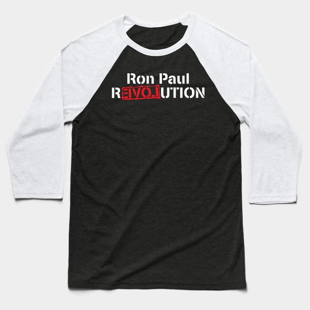 Ron Paul Revolution Baseball T-Shirt by This is ECP